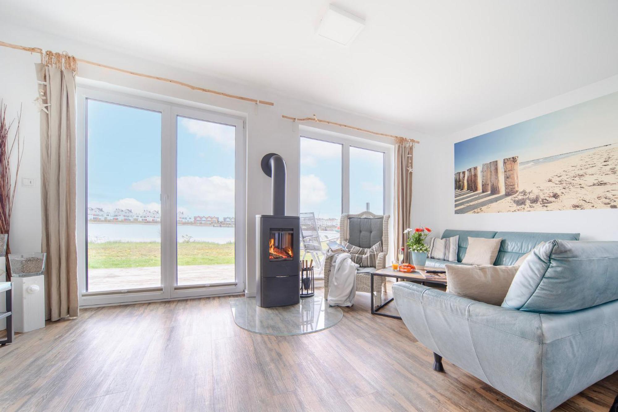 Ferienhaus Lieblingsplatz By Seeblick Ferien Oro, Direkte Wasserlage,Sauna,Kamin Ольпениц Экстерьер фото